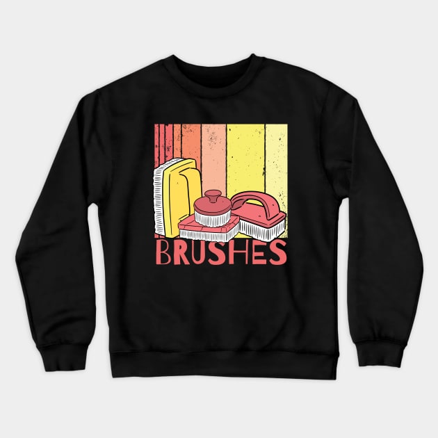 Brushes Crewneck Sweatshirt by maxdax